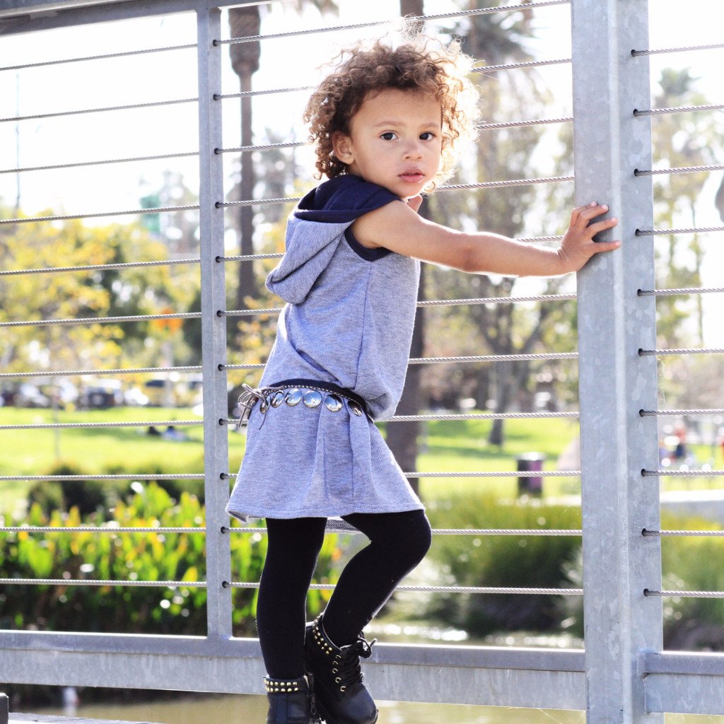 Blue Bonanza Hooded Dress