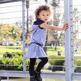 Blue Bonanza Hooded Dress