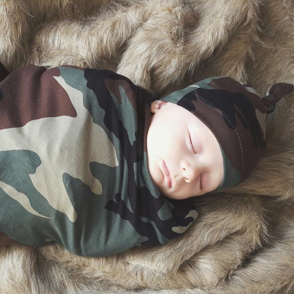 Camo Baby Blanket Set